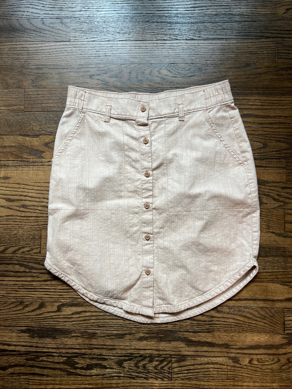 Button-Front 100% organic Cotton hiking Skirt